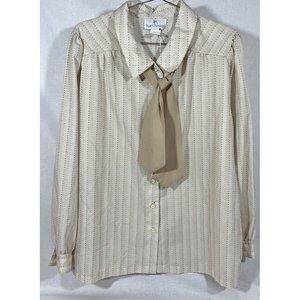 Stuart Randolph Vintage Blouse with Neck Tie